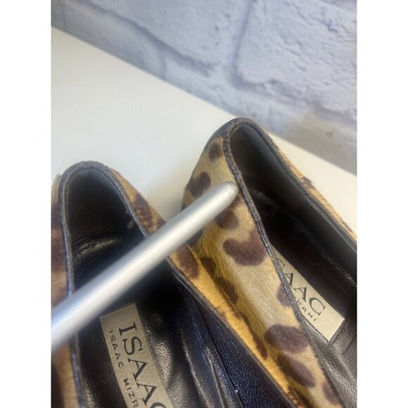 Isaac Mizrahi Ballet Flat Animal Print Slip on Shoes Ladies Size 8.5B Calf Hair - Picture 11 of 13